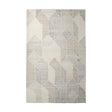 Mercana Kolt 9x12 Neutral Geometric Patterned Wool Area Rug