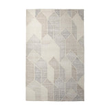 Mercana Kolt 9x12 Neutral Geometric Patterned Wool Area Rug