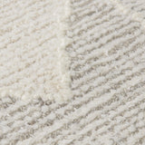 Mercana Kolt 9x12 Neutral Geometric Patterned Wool Area Rug