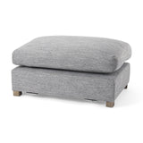 Mercana Valence 38.6L x 26.0W x 17.7H Castlerock Gray 2/3 Ottoman Sectional Piece