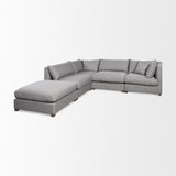 Mercana Valence 38.6L x 26.0W x 17.7H Castlerock Gray 2/3 Ottoman Sectional Piece