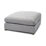 Mercana Valence 38.6L x 38.6W x 17.7H Castlerock Gray Full Size Ottoman Sectional Piece