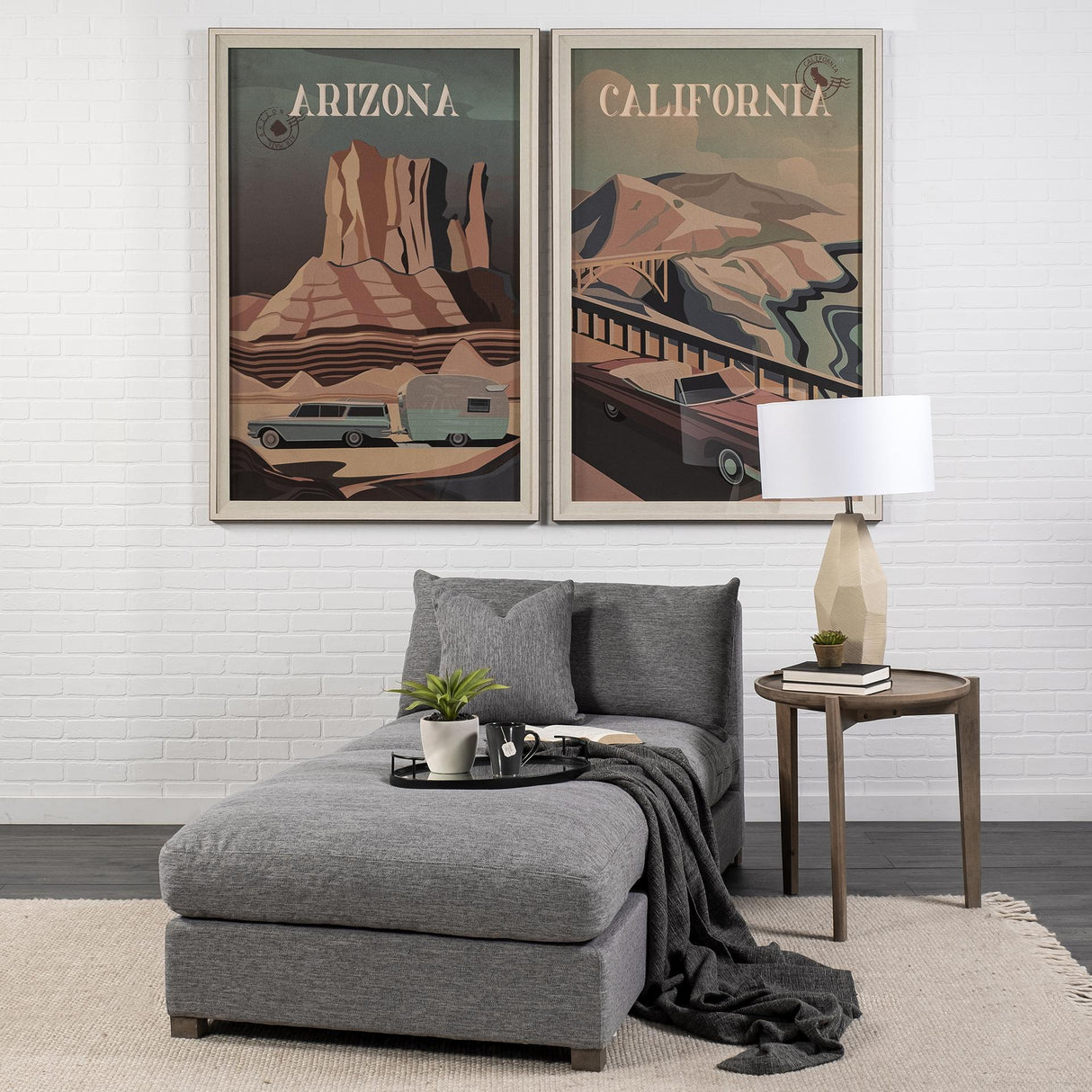 Mercana Valence 38.6L x 38.6W x 17.7H Castlerock Gray Full Size Ottoman Sectional Piece