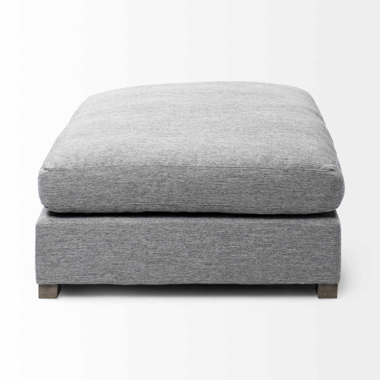 Mercana Valence 38.6L x 38.6W x 17.7H Castlerock Gray Full Size Ottoman Sectional Piece