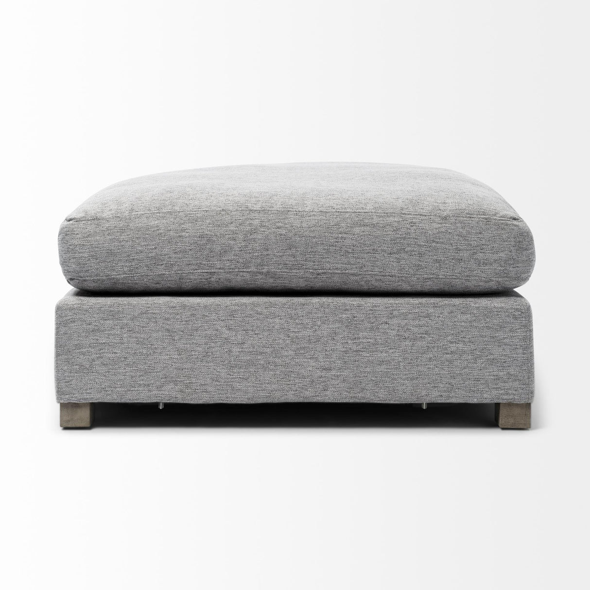 Mercana Valence 38.6L x 38.6W x 17.7H Castlerock Gray Full Size Ottoman Sectional Piece