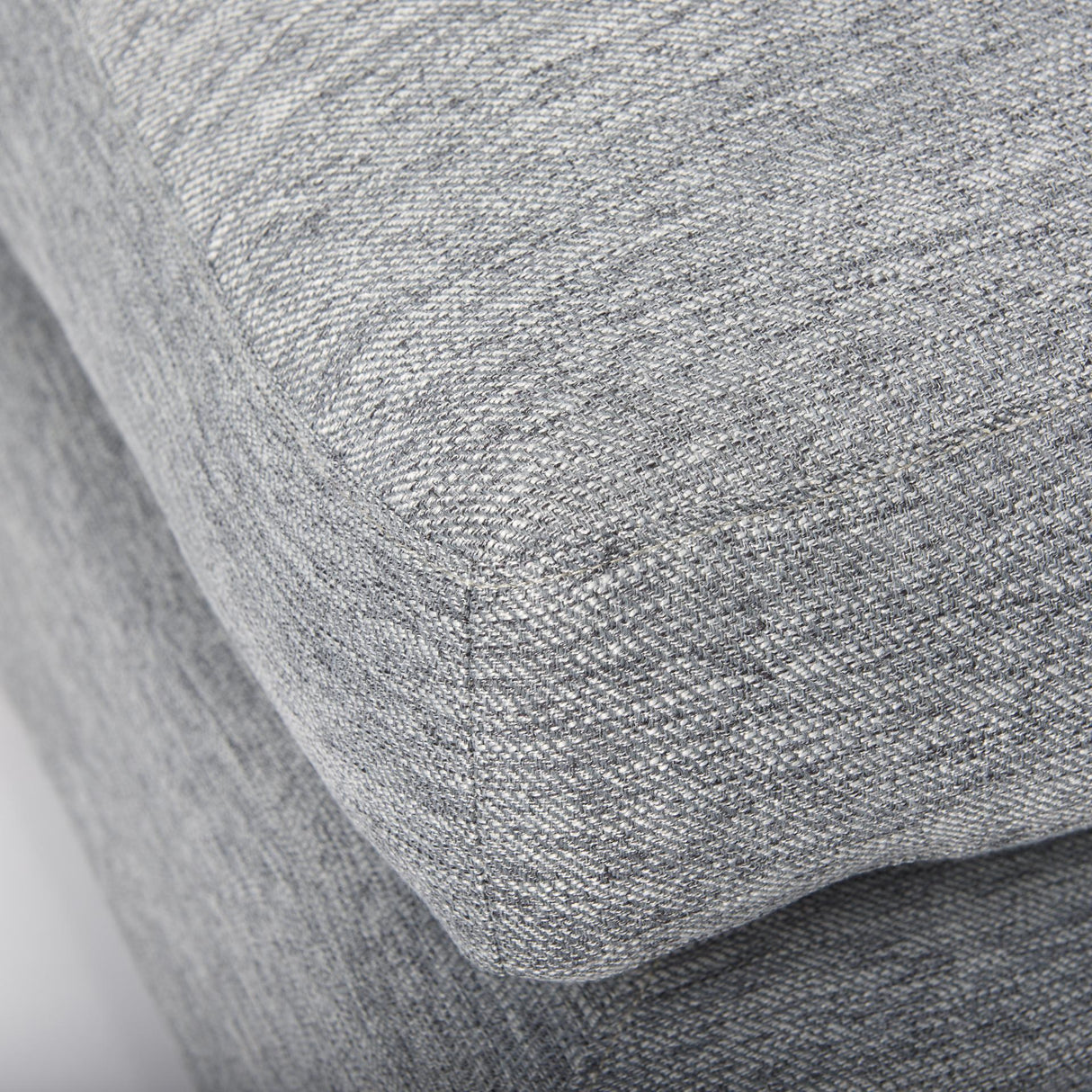 Mercana Valence 38.6L x 38.6W x 17.7H Castlerock Gray Full Size Ottoman Sectional Piece