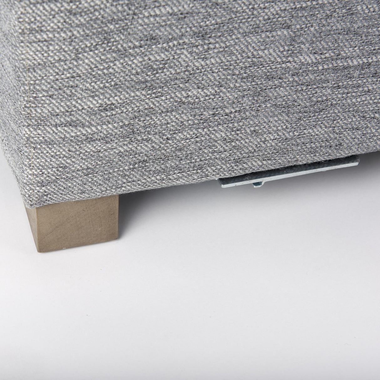 Mercana Valence 38.6L x 38.6W x 17.7H Castlerock Gray Full Size Ottoman Sectional Piece