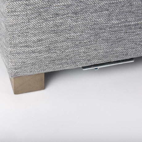 Mercana Valence 38.6L x 38.6W x 17.7H Castlerock Gray Full Size Ottoman Sectional Piece