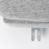 Mercana Valence 38.6L x 38.6W x 17.7H Castlerock Gray Full Size Ottoman Sectional Piece