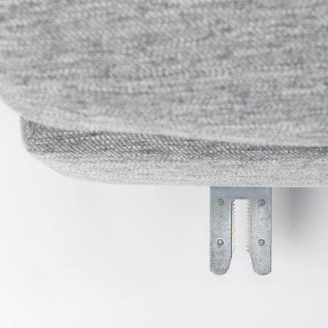 Mercana Valence 38.6L x 38.6W x 17.7H Castlerock Gray Full Size Ottoman Sectional Piece