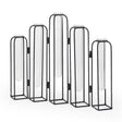 Mercana Mila 13.4L x 2.5W x 11.0H Metal and Glass Decorative Accent