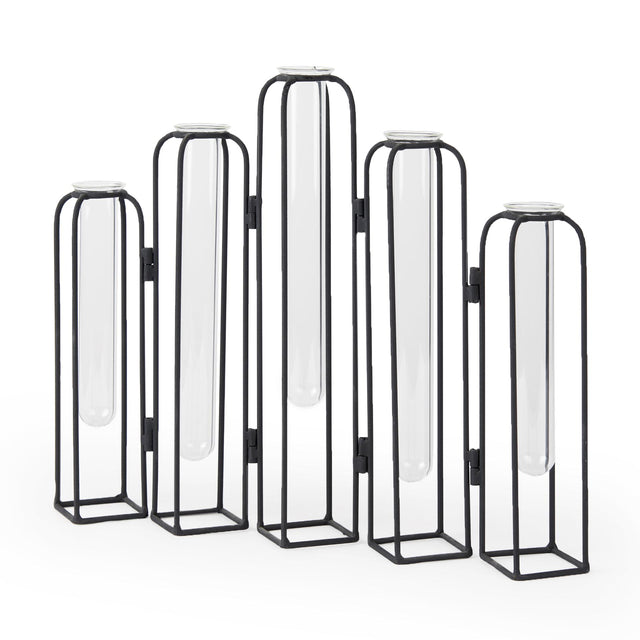 Mercana Mila 13.4L x 2.5W x 11.0H Metal and Glass Decorative Accent
