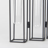 Mercana Mila 13.4L x 2.5W x 11.0H Metal and Glass Decorative Accent