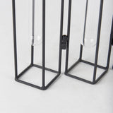 Mercana Mila 13.4L x 2.5W x 11.0H Metal and Glass Decorative Accent