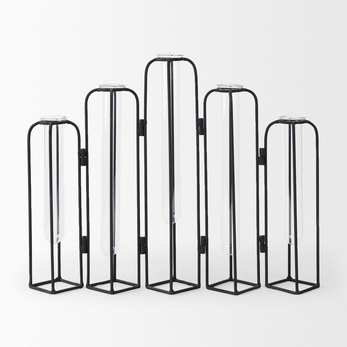 Mercana Mila 13.4L x 2.5W x 11.0H Metal and Glass Decorative Accent