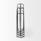 Mercana Mila 13.4L x 2.5W x 11.0H Metal and Glass Decorative Accent