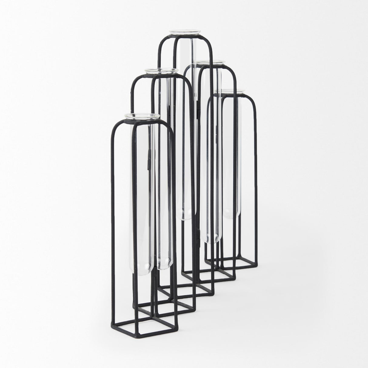 Mercana Mila 13.4L x 2.5W x 11.0H Metal and Glass Decorative Accent