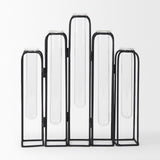Mercana Mila 13.4L x 2.5W x 11.0H Metal and Glass Decorative Accent