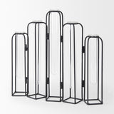 Mercana Mila 13.4L x 2.5W x 11.0H Metal and Glass Decorative Accent