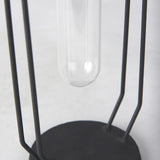 Mercana Aria 4.5L x 3.9W x 11.0H Metal and Glass Holder Object