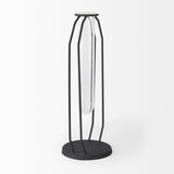 Mercana Aria 4.5L x 3.9W x 11.0H Metal and Glass Holder Object