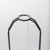 Mercana Aria 4.5L x 3.9W x 11.0H Metal and Glass Holder Object
