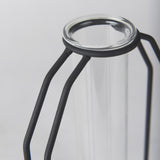 Mercana Aria 4.5L x 3.9W x 11.0H Metal and Glass Holder Object