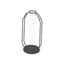 Mercana Aria 4.3L x 3.9W x 9.6H Metal and Glass Decorative Accent