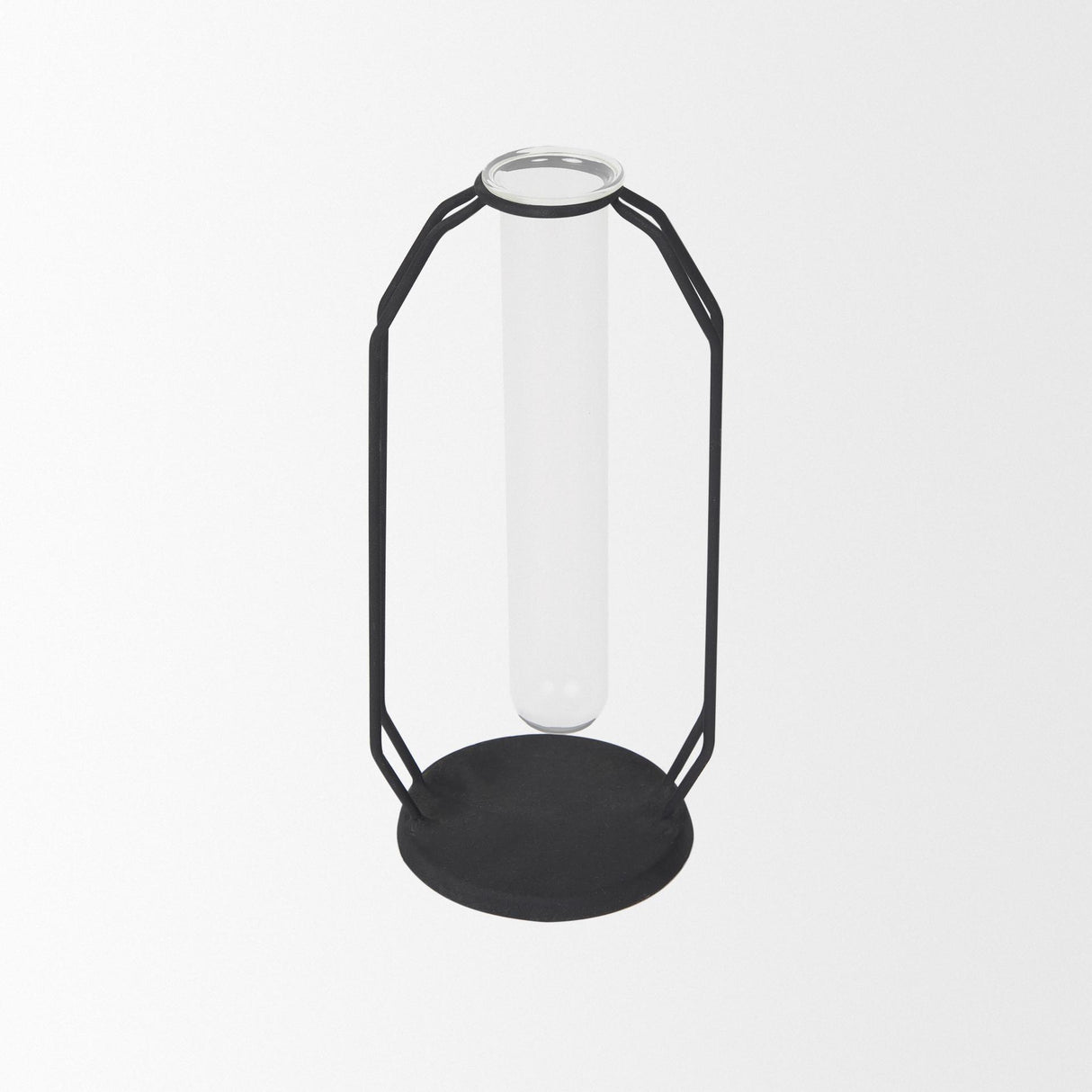 Mercana Aria 4.3L x 3.9W x 9.6H Metal and Glass Decorative Accent