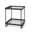 Mercana Trey Black Metal W/Glass Accent Table