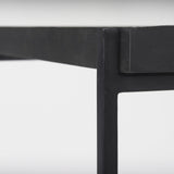 Mercana Trey Black Metal W/Glass Accent Table