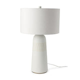 Mercana Javier 18.0L x 18.0W x 30.75H Light Base W/Cream Shade Table Lamp