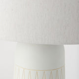 Mercana Javier 18.0L x 18.0W x 30.75H Light Base W/Cream Shade Table Lamp