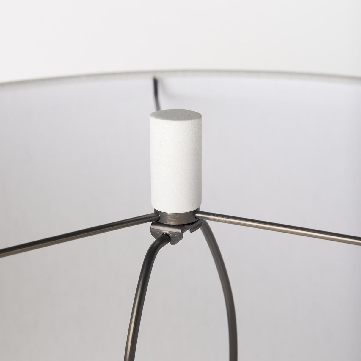 Mercana Tao 20.0L x 20.0W x 33.0H Cream Base W/White Shade Table Lamp