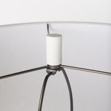 Mercana Tao 20.0L x 20.0W x 33.0H Cream Base W/White Shade Table Lamp