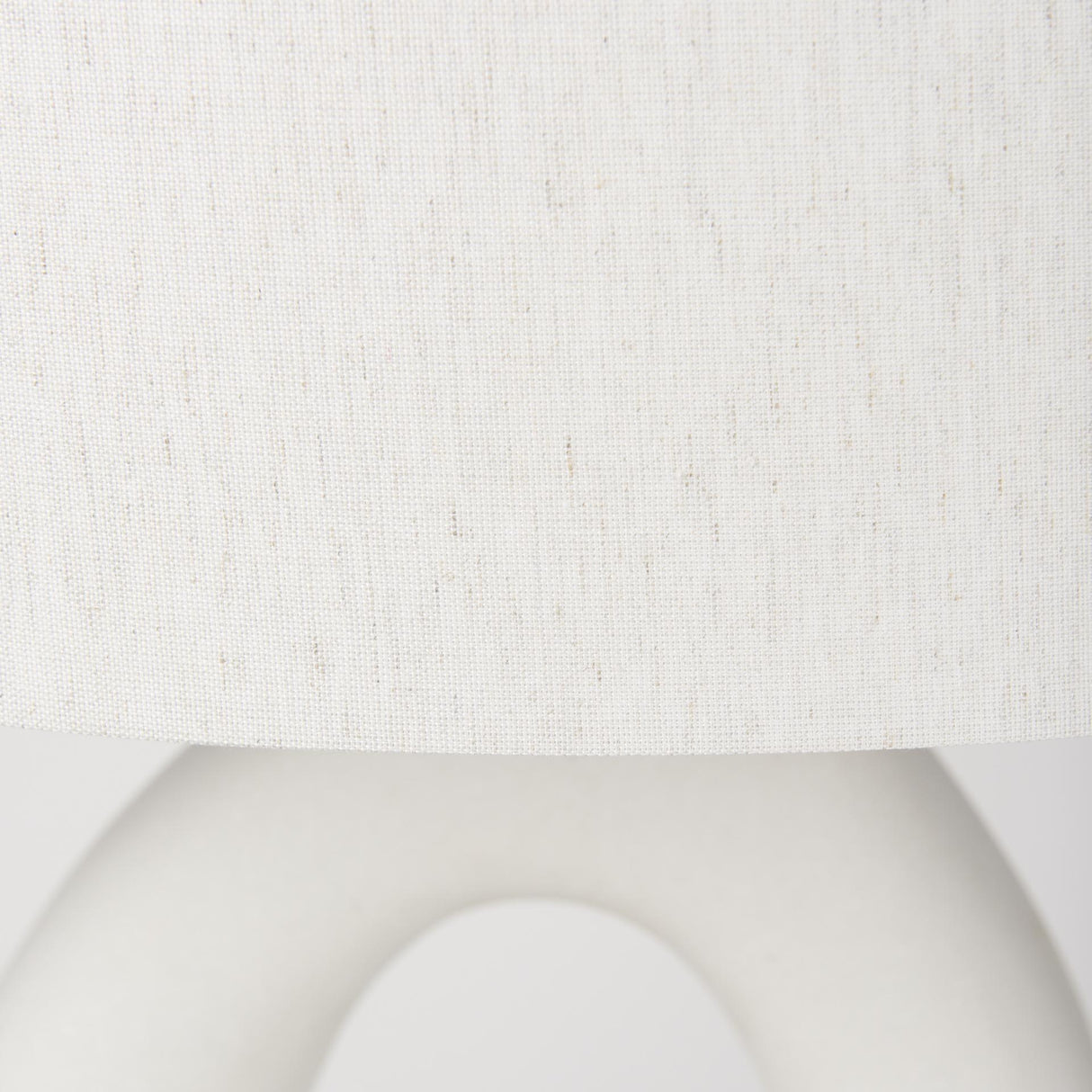 Mercana Tao 20.0L x 20.0W x 33.0H Cream Base W/White Shade Table Lamp