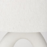 Mercana Tao 20.0L x 20.0W x 33.0H Cream Base W/White Shade Table Lamp