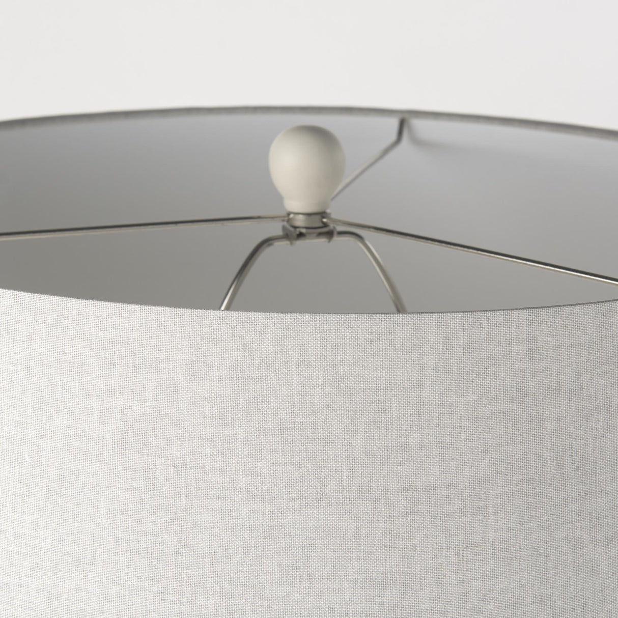 Mercana Cato 20.0L x 20.0W x 33.5H Cream Base W/White Shade Table Lamp