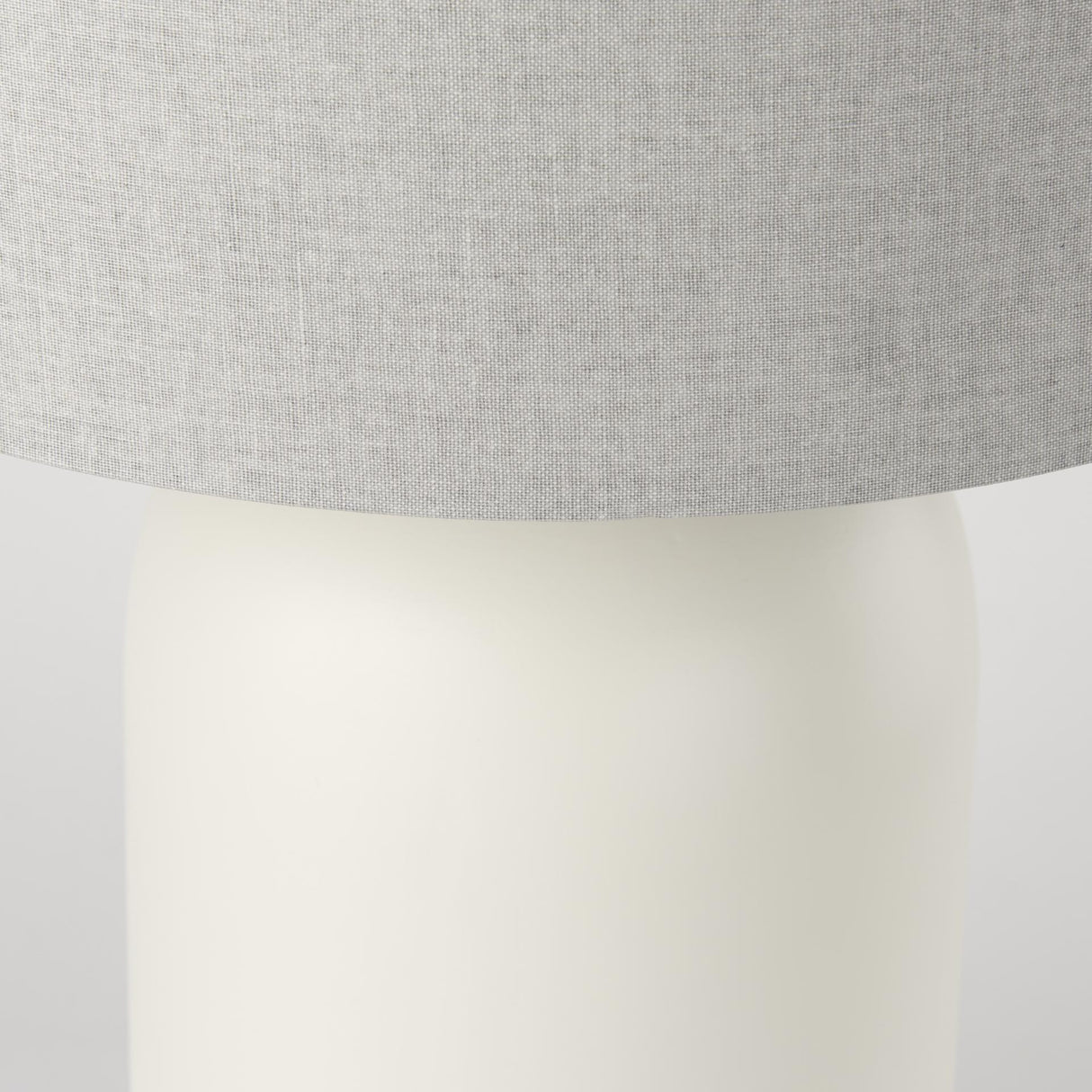 Mercana Cato 20.0L x 20.0W x 33.5H Cream Base W/White Shade Table Lamp