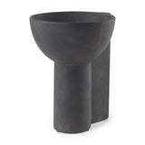 Mercana Sariah 9.1L x 8.3W x 10.8H Black Ceramic Vase