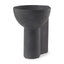 Mercana Sariah 9.1L x 8.3W x 10.8H Black Ceramic Vase