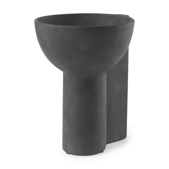Mercana Sariah 9.1L x 8.3W x 10.8H Black Ceramic Vase