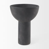Mercana Sariah 9.1L x 8.3W x 10.8H Black Ceramic Vase