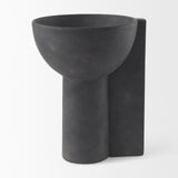 Mercana Sariah 9.1L x 8.3W x 10.8H Black Ceramic Vase