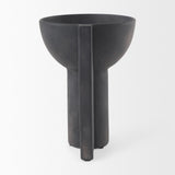 Mercana Sariah 9.1L x 8.3W x 10.8H Black Ceramic Vase
