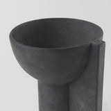 Mercana Sariah 9.1L x 8.3W x 10.8H Black Ceramic Vase
