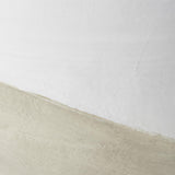 Mercana Amos 20.5L x 20.5W x 31.9H White and Dark Beige Color Blocked Ceramic Floor Vase