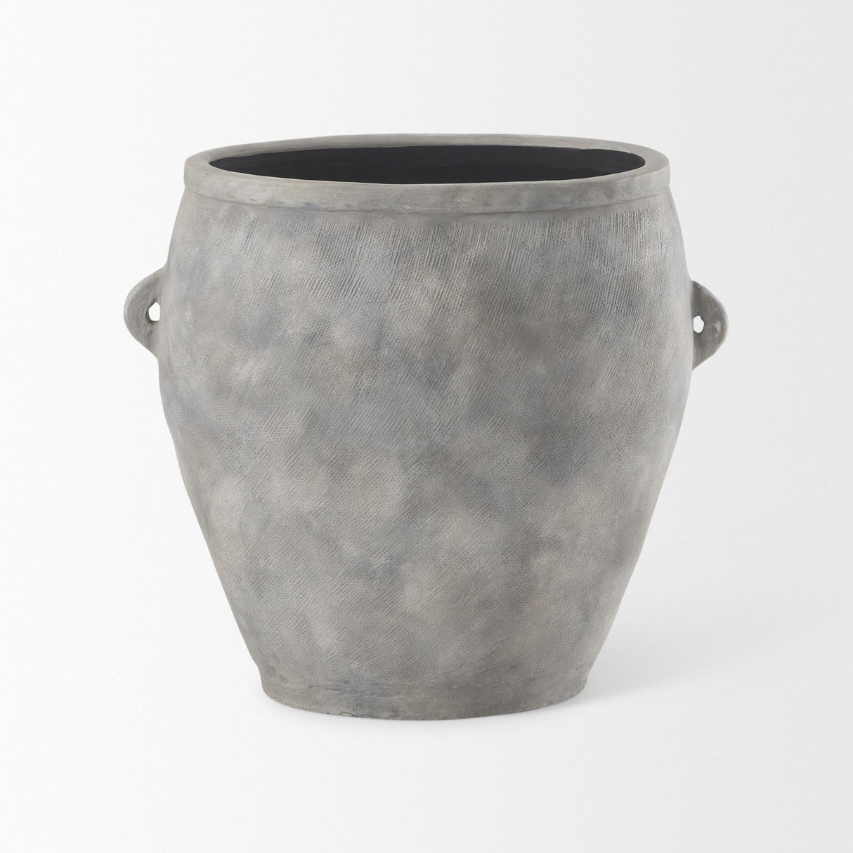 Mercana Zuma 27.2L x 18.1W x 24.4H Light Gray Ceramic Floor Vase