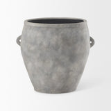 Mercana Zuma 27.2L x 18.1W x 24.4H Light Gray Ceramic Floor Vase