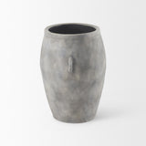 Mercana Zuma 27.2L x 18.1W x 24.4H Light Gray Ceramic Floor Vase